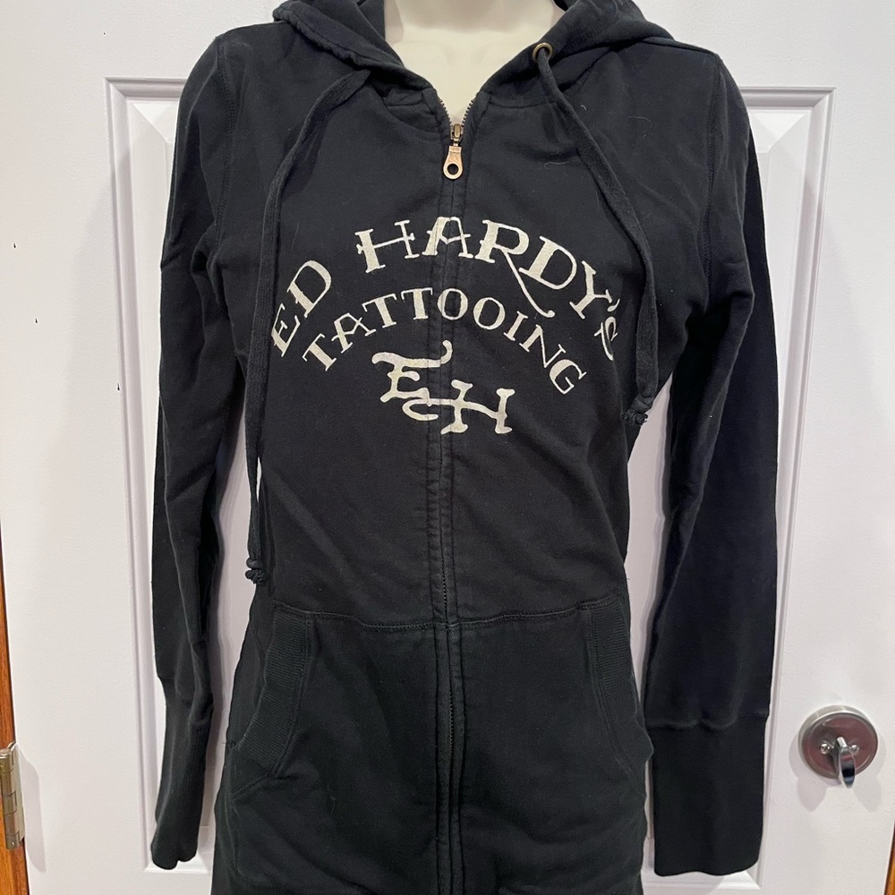 Ed Hardy long hooded sweatshirt